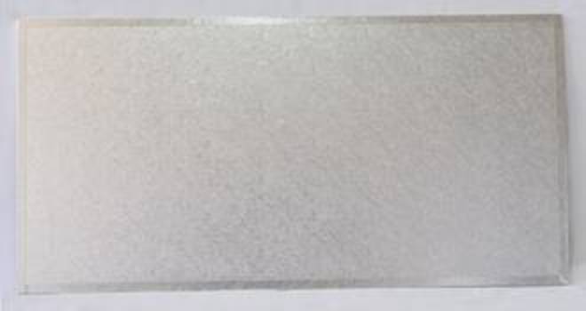 400mm x 350mm 16" x 14" Rectangle 4mm Cake Card Silver - 119 LEFT image 0